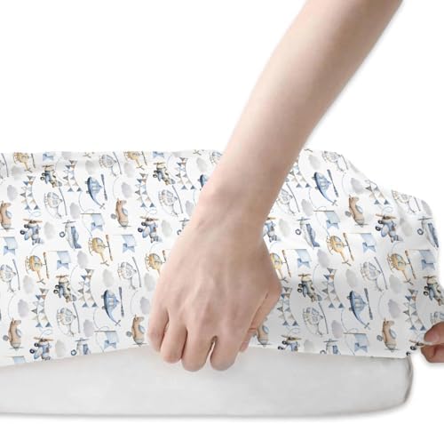 Watercolor Airplanes Helicopters Baby Crib Sheets 2 Pack