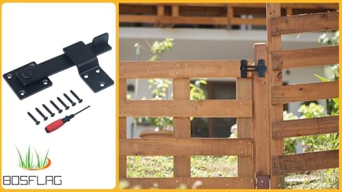 BOSFLAG Heavy Duty Flip Latch Lock Set with Screwdriver