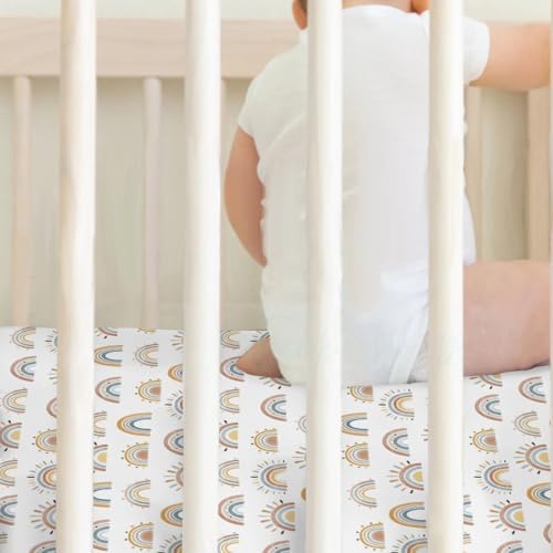 Boho Rainbow Crib Sheets 2 Pack 52x28inch