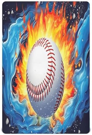 Jihqo Baseball on Fire Crib Sheets Pack N Play