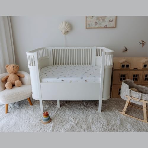 Dreamology 2-Pack Crib Sheets - Soft 100 Cotton Blue Animals Print