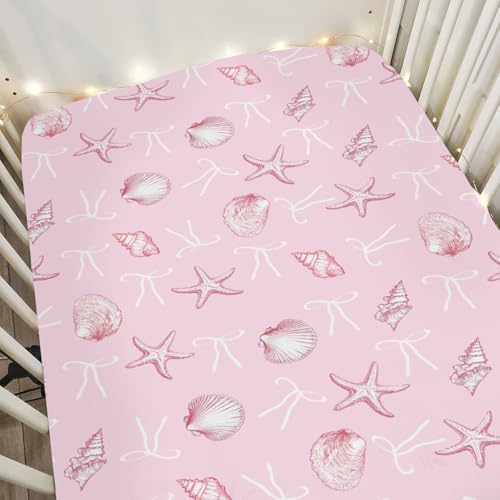Ocean Sea Baby Crib Sheets 52x28 Fitted with Soft Snug Design