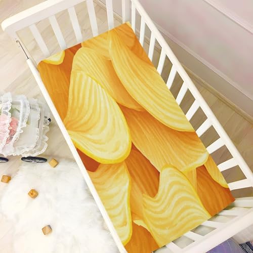 Gbjiemia Classic Chips Crib Sheets for Boys Girls
