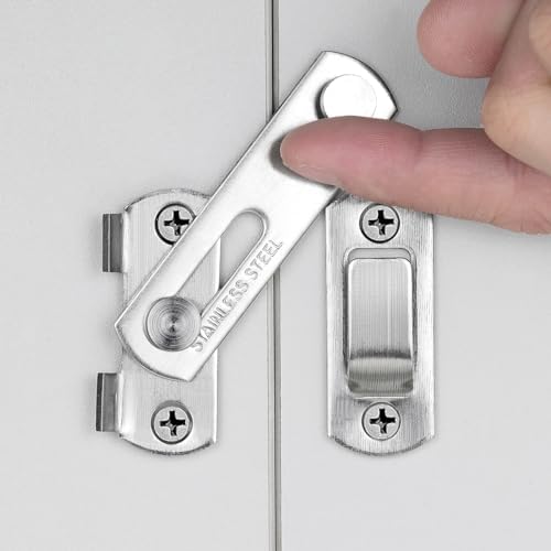 Wocoe 5 Pack Brushed Nickel Barn Door Latches 275 x 202