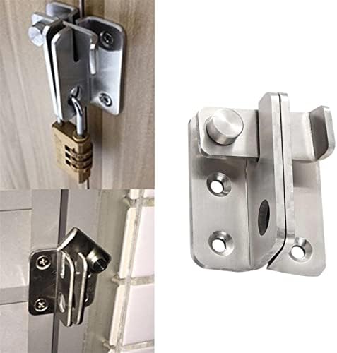SHAUNI Slide Latch Deadbolt Lock with Chrome Finish