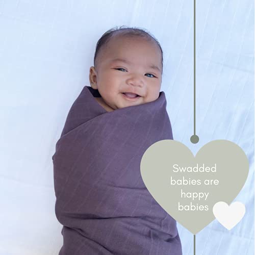 MOZAH Organic Muslin Swaddle Blankets 2 Pack