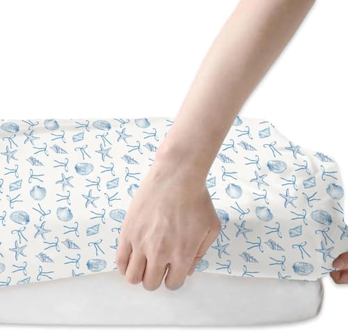 Ocean Seashell Crib Sheets 2 Pack for Boy Girl