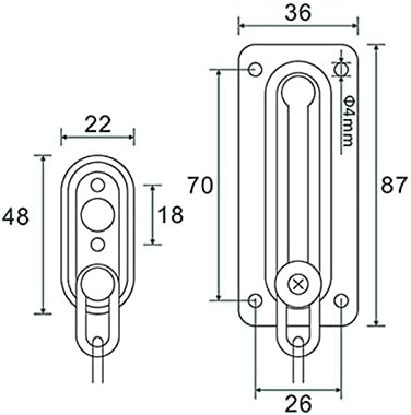 LCARY Sliding Door Lock Safety Chain Deadbolt