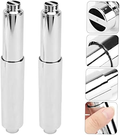 PLAFOPE Toilet Paper Holder Silver 2 Pack