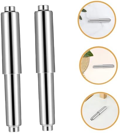 4PCS Chrome Toilet Paper Holder Rods with Spring Loaded Design