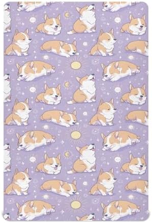 MNSRUU Baby Crib Sheets Soft Breathable Fitted Playard Bedding