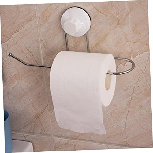 Tofficu Wall Mounted Toilet Paper Holder with Suction Cup