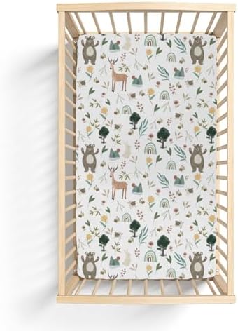 Boho Animal Baby Crib Sheets 52x28 Inch Snug Fit