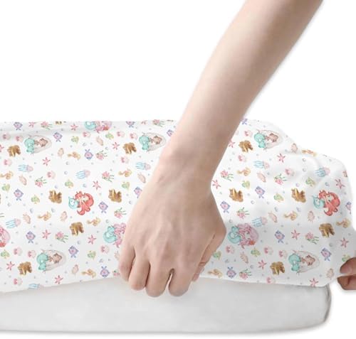 Navy Mermaids Baby Crib Sheets 52x28 Fitted 2 Pack
