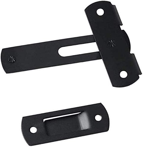 SHAUNI Door Bolt Set of 3 - Black Flip Latch Gate Latches