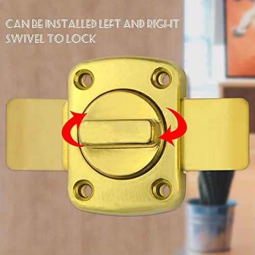 2Pack Rotate Bolt Door Catch Security Lock