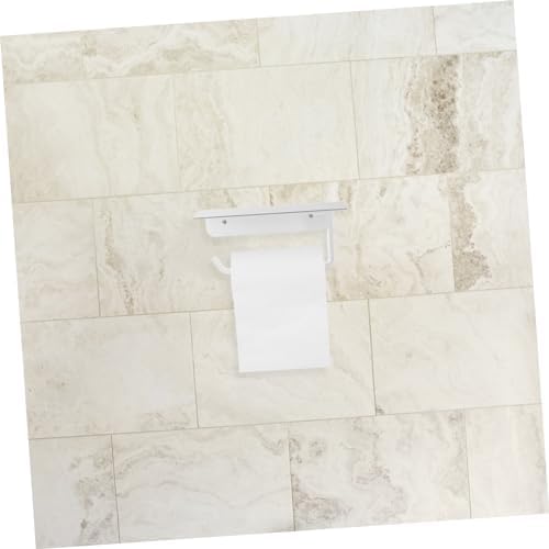 NUOBESTY Wall Mounted Toilet Paper Holder with Shelf 1
