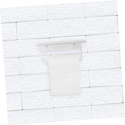 NUOBESTY Wall Mounted Toilet Paper Holder with Shelf 1