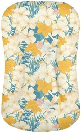 Daulesho Hibiscus Baby Crib Sheet - Soft Breathable Universal Fit