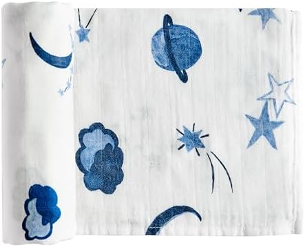 Margaux May Muslin Swaddle with Space Print 1