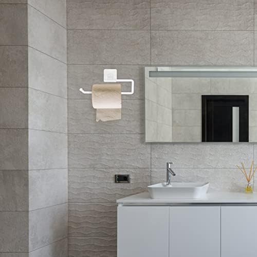 POPETPOP 1pc Wall-Mounted Toilet Paper Holder No-Punch Multi-Purpose