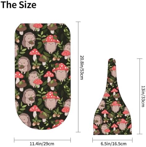 Muishi Cute Baby Hedgehog Swaddle Blanket and Hat Set 1