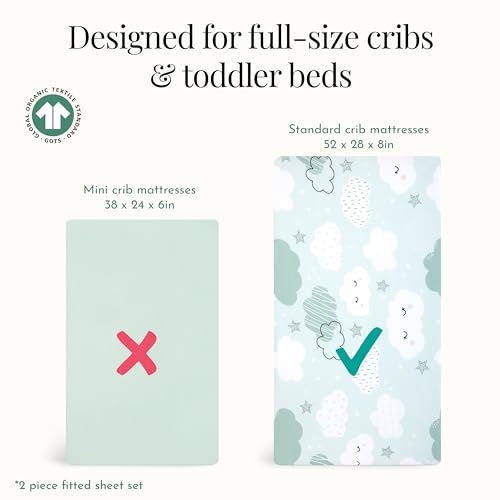 Evolur Dreamer 2 Pack Crib Sheets