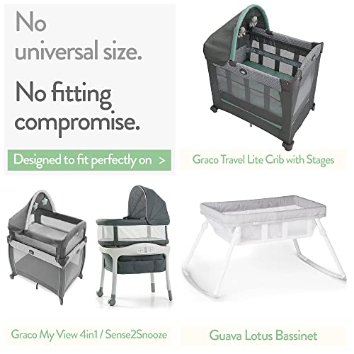 Joey Joan Bassinet Sheets 2 Pack - Grey Mint