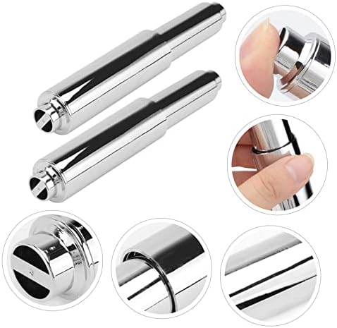 PLAFOPE Toilet Paper Holder Silver 2 Pack