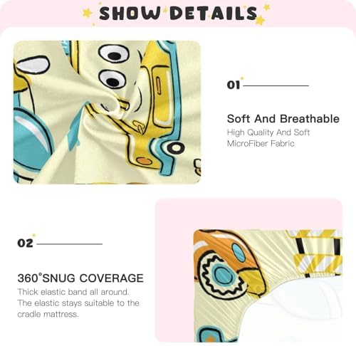 FASHONFASCIN Crib Sheet with Full Elastic Band