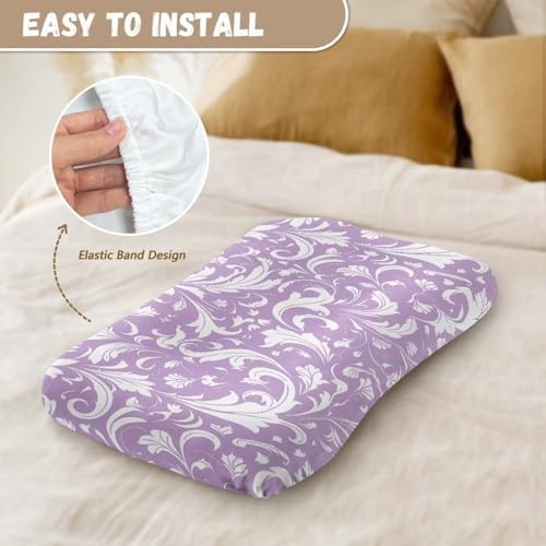 Daulesho Damask Floral Baby Crib Sheet