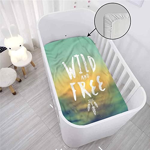 XISUNYA Vintage Crib Fitted Sheet 28x52