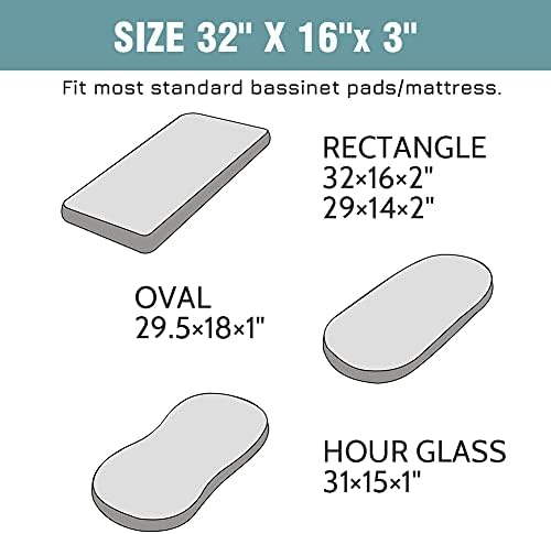 HNHUAMING Floral Crib Sheet and Bassinet Sheet 1
