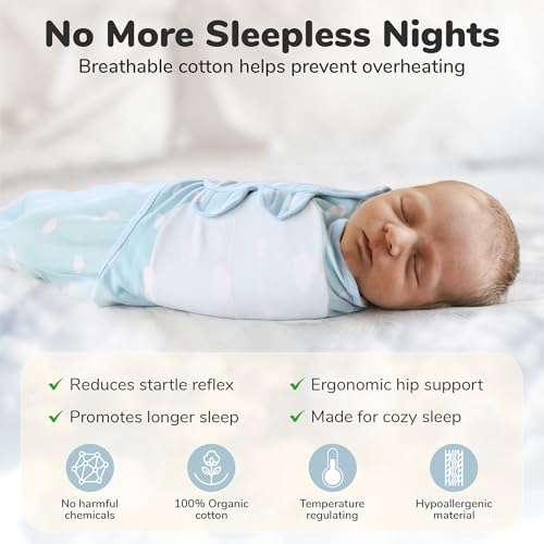 Mama Cheetah Organic Swaddle Sack 3-Pack Blue