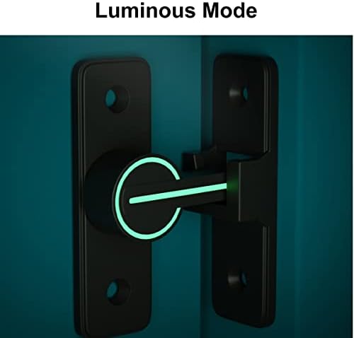 TOHERVIE Barn Door Lock with Luminous Finish