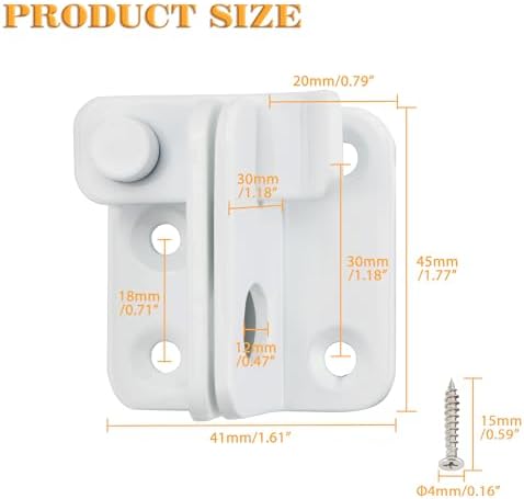 Alise Premium Stainless Steel Flip Latch Pack of 2