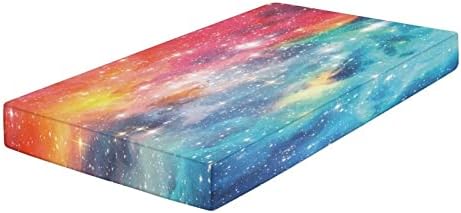 XISUNYA Decorative Crib Sheet Set 28x52x8 Galaxy Space Star Print
