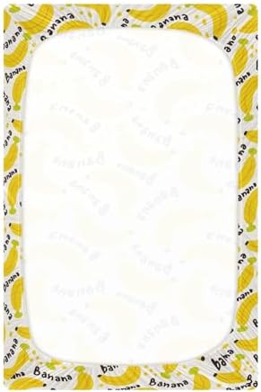 Gbjiemia Banana Crib Sheets for Baby Boys Girls