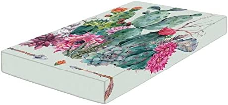 XISUNYA Decorative Crib Sheet Set Cactus Thorny Print