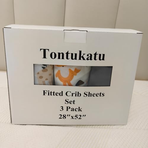 Tontukatu Stretchy Fitted Crib Sheets 3 Pack