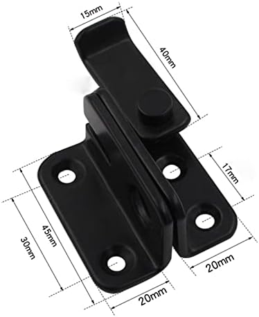 DEIHGE Slide Bolt Door Lock Hasp with Stainless Steel Finish