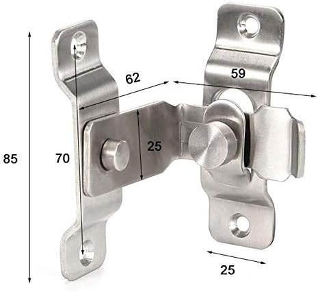 Dingchi Flip Door Latch 90 Degree Stainless Steel