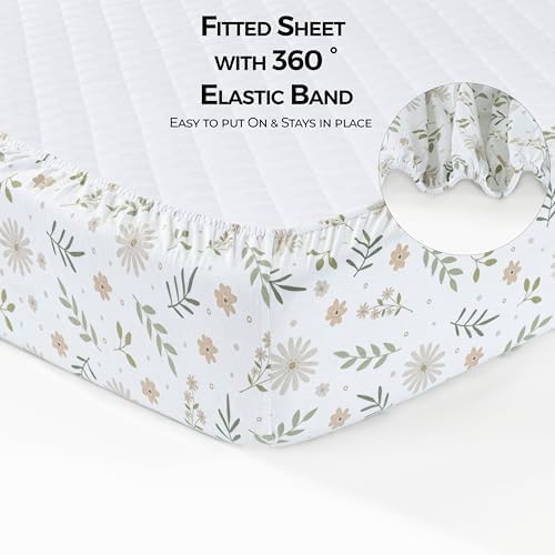 Dreamology 2 Pack Mini Crib Sheets 38x24 Soft 100 Cotton
