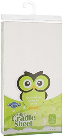 Abstract Jersey Cotton Crib Sheets - 18x36 Solid Ivory