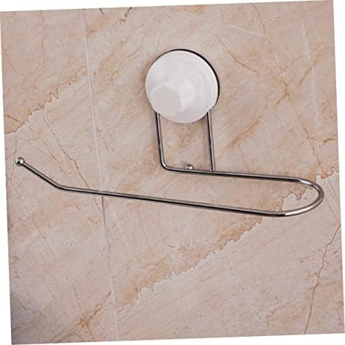 Tofficu Wall Mounted Toilet Paper Holder with Suction Cup