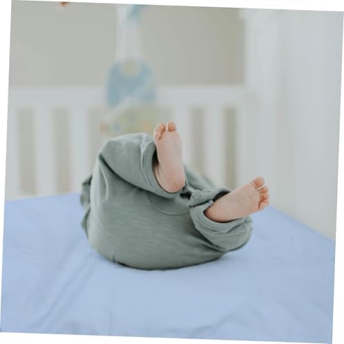 Vaguelly Crib Sheet with Blue Cartoon Pattern