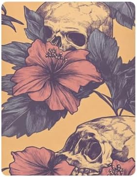 Gbjiemia Pineapple Skull Crib Sheets for Neutral Bassinet Play Sheets