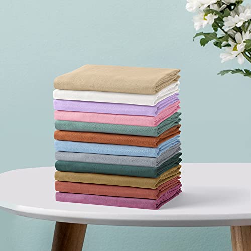 Knirose Newborn Swaddle Blanket 47x47 Inches Light Purple