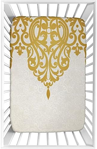 XISUNYA Decorative Crib Sheet Victorian Medieval Print 28x52x8