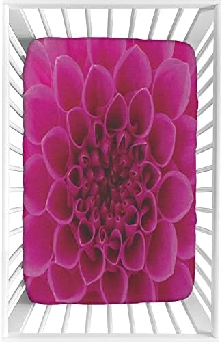 XISUNYA Decorative Crib Sheet Set Floral Microfiber 28x52x8